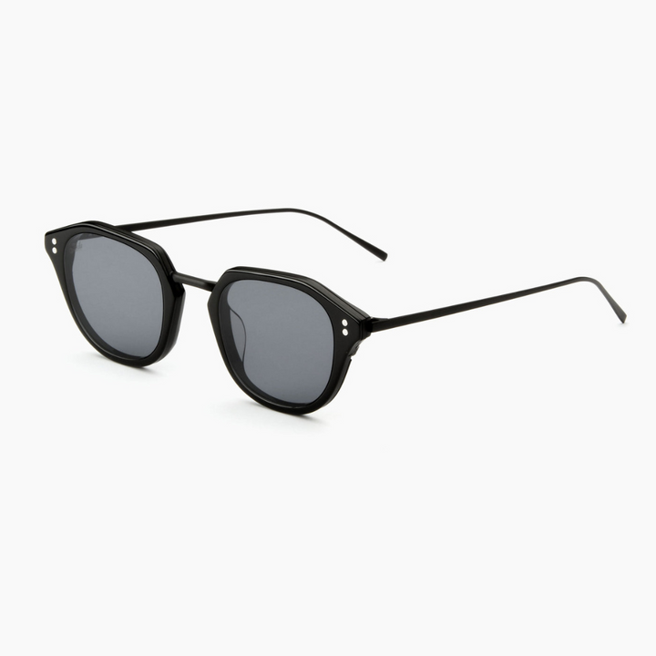 Akila Theory – Akila Black Round Unisex Sunglasses Black