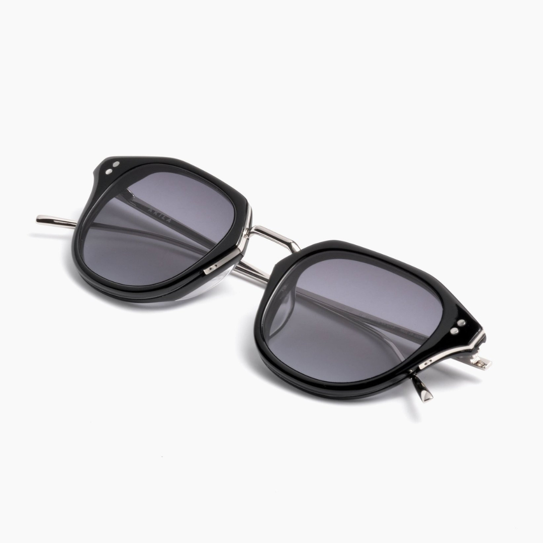 Akila Theory – Akila Black Round Unisex Sunglasses Black