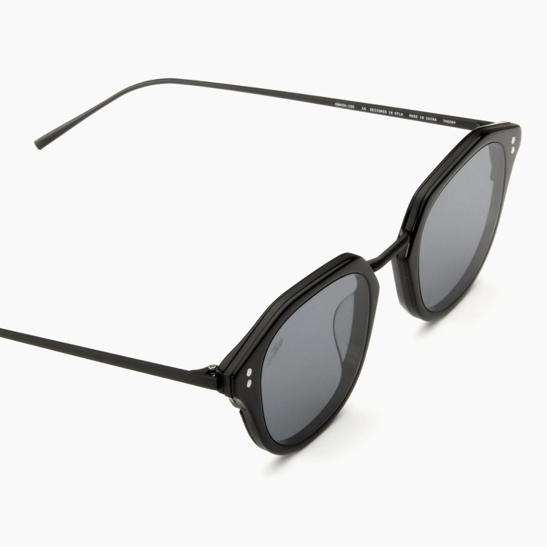 Akila Theory – Akila Black Round Unisex Sunglasses Black